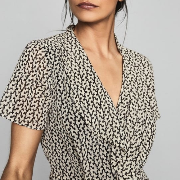 NWT REISS | $330 Paris Ruffled Mini Dress - Picture 5 of 5